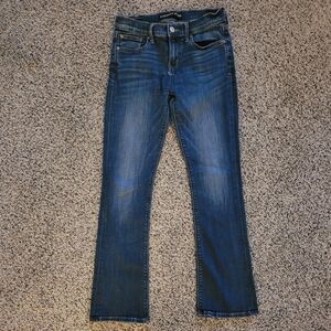 Express Barely Boot Mid Rise Jeans